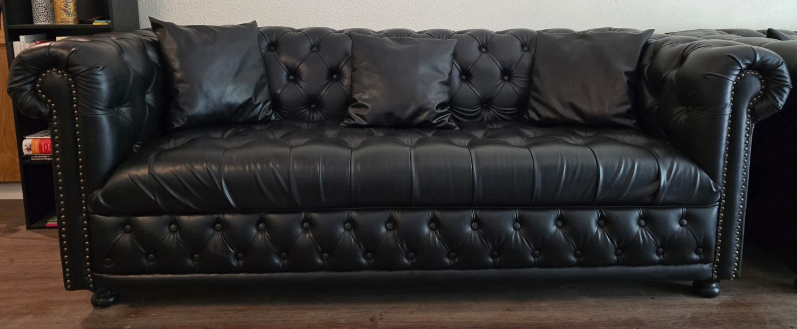 Genuine Leather Sofas, Black