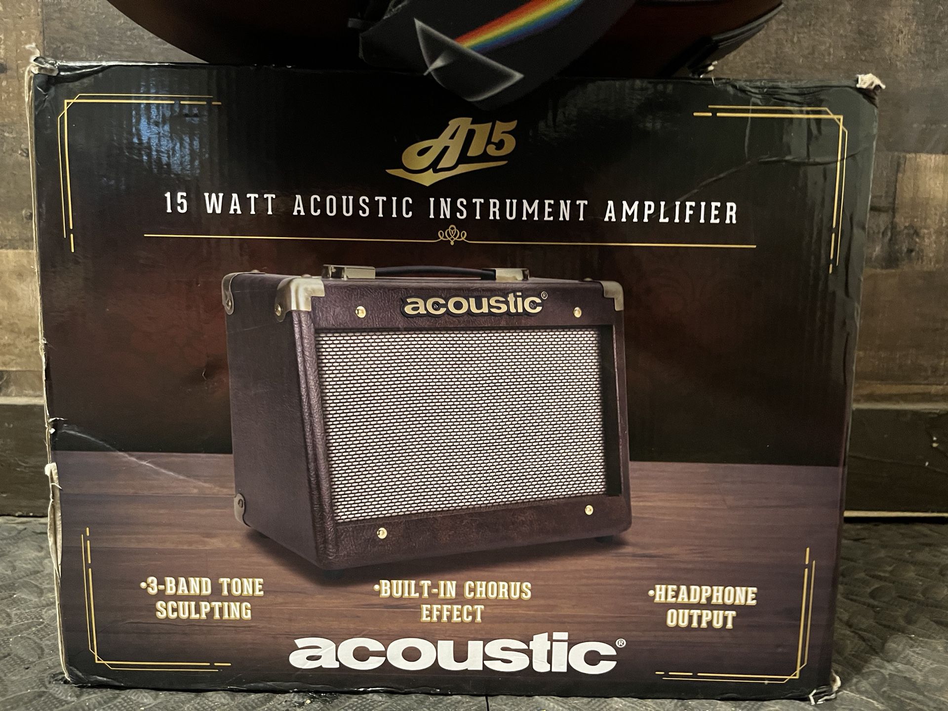 Acoustic Amp, 15 Watts Designed For Acoustic Guitar Playing. 