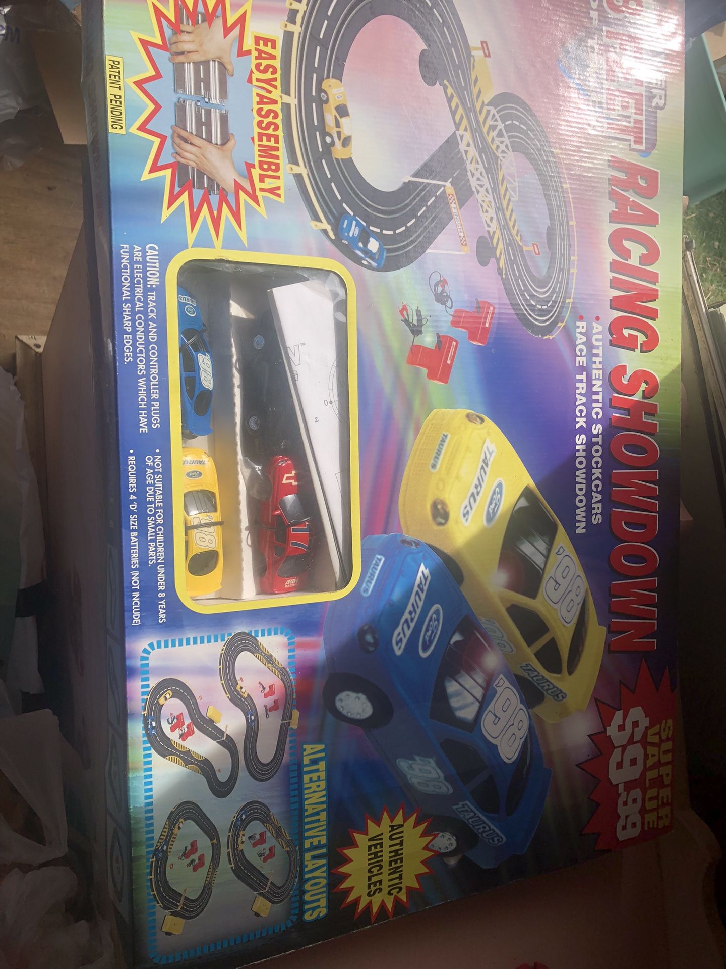 Race Track With Cars