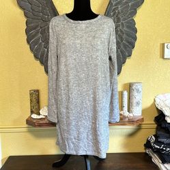 Unbranded Knit Cotton Sweater Dress With Pockets
