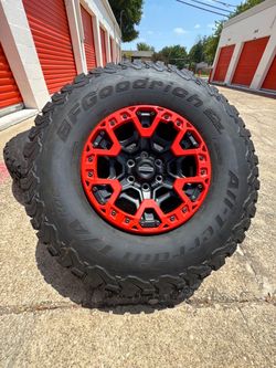 17s 2025 ford raptor f150 oem wheels Rims Rines beadlock on BfGoodrich ko 2 Tires 6x135