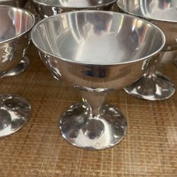 MCM 24 Aluminum Sundae Or Champagne Or Martini Cups