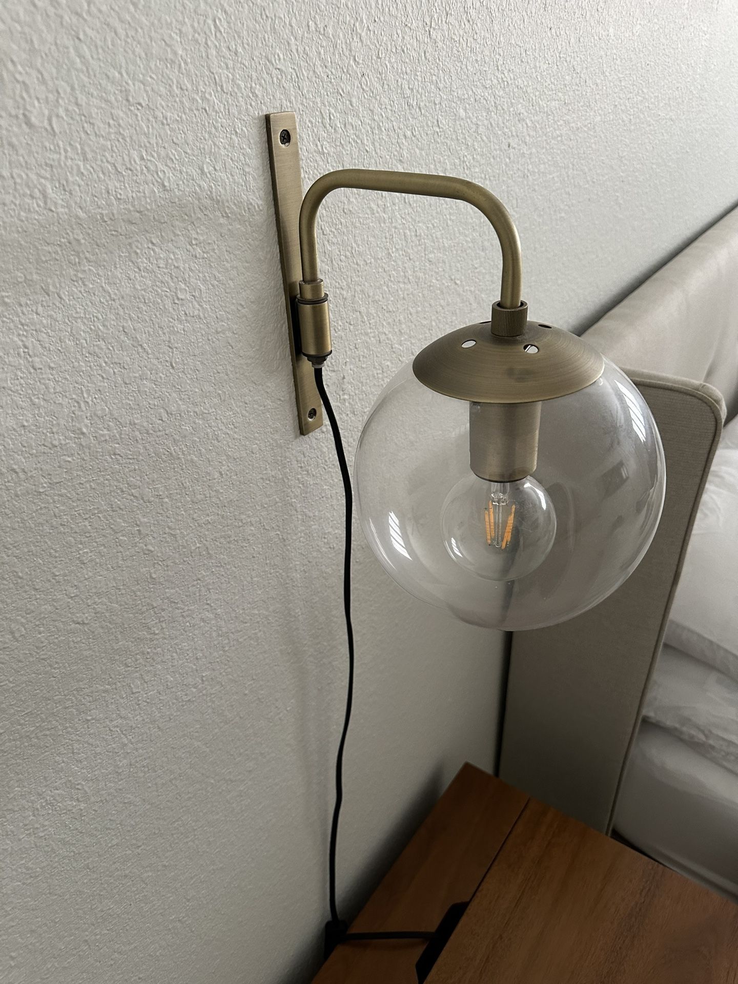World Market Brass Sconces Set Of 2 for Sale in