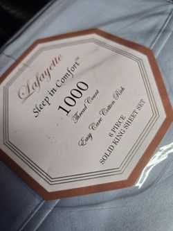 Lafayette 1000 Thread Count King Sheet & pillow case Set