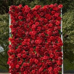 Red Flower Backdrop