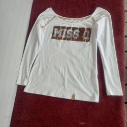 MissQ long sleeve shirt size Medium for women's