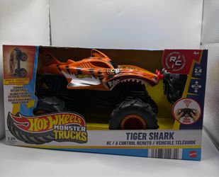 HOT WHEELS MONSTER TRUCK  RC 1:24 Radio Control TIGER SHARK , 2.4 ghz ActionTire