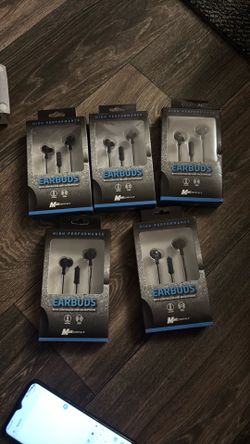 5 Pack Earbuds with mic &controller