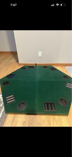 6 players folding poker table