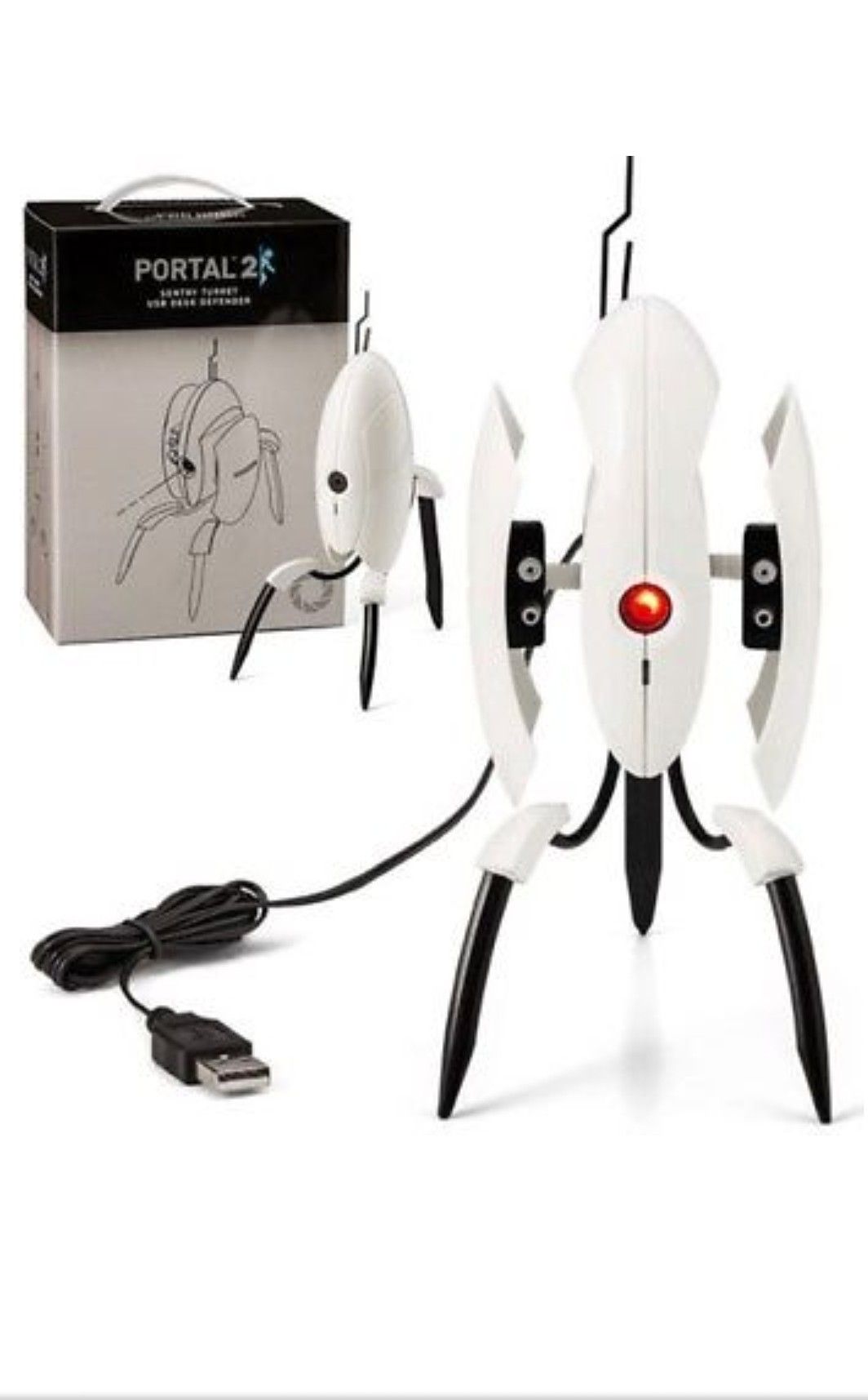 Portal 2 sentry turret usb desk defender