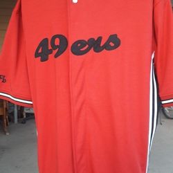 San Francisco Forty Niners Jersey Béisbol Styles Size Extra Large