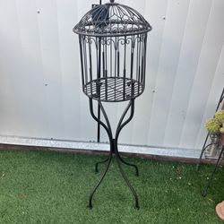 Bird Cage On A Stand