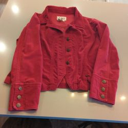 Women's Red Corduroy Jacket