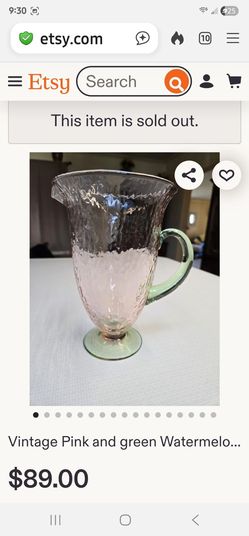 Rare vintage glass pitcher