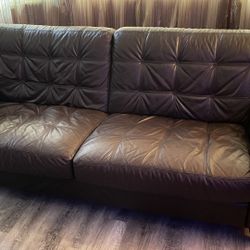 Leather Sofa & Loveseat 