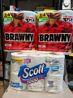 Brawny Paper Towels & Scott Toilet Paper Bundle