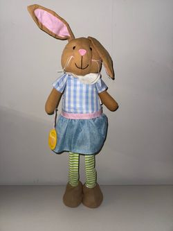 Stuffed bunny decor