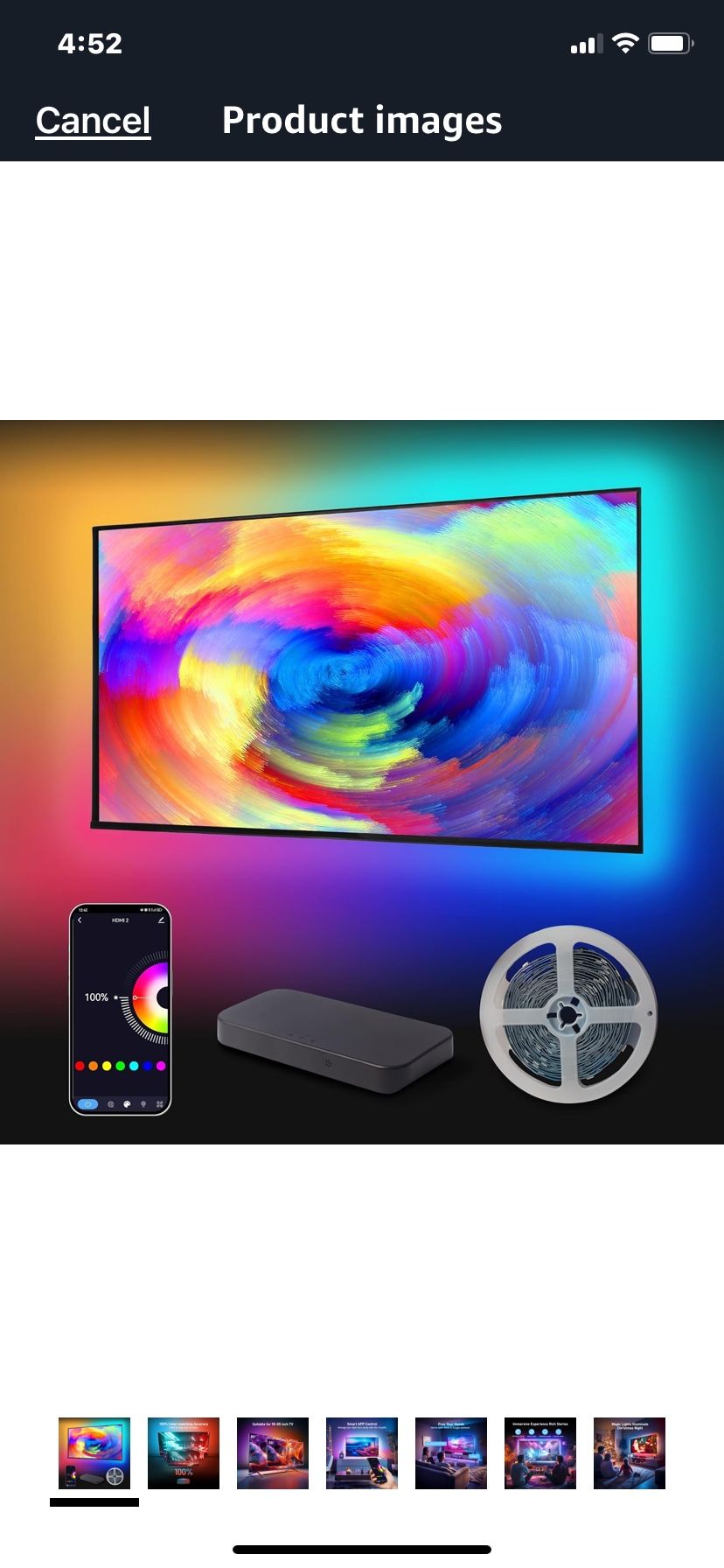 New In Box Tv Led Sync Light Box