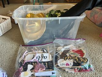 photobooth setup , props and decor