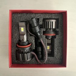 H11/H9/H8 LED Headlight Bulbs, 10000 Lumens Super Bright LED Headlights Conversion Kit 6500K Cool White IP68 Waterproof, Pack of 2 *