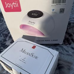 Joytii 82W UV LED Nail Lamp & MelodySusie Entry-Level Clip-On Rechargeable Essential Nail Drill