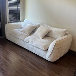 Living Spaces Boucle Couch