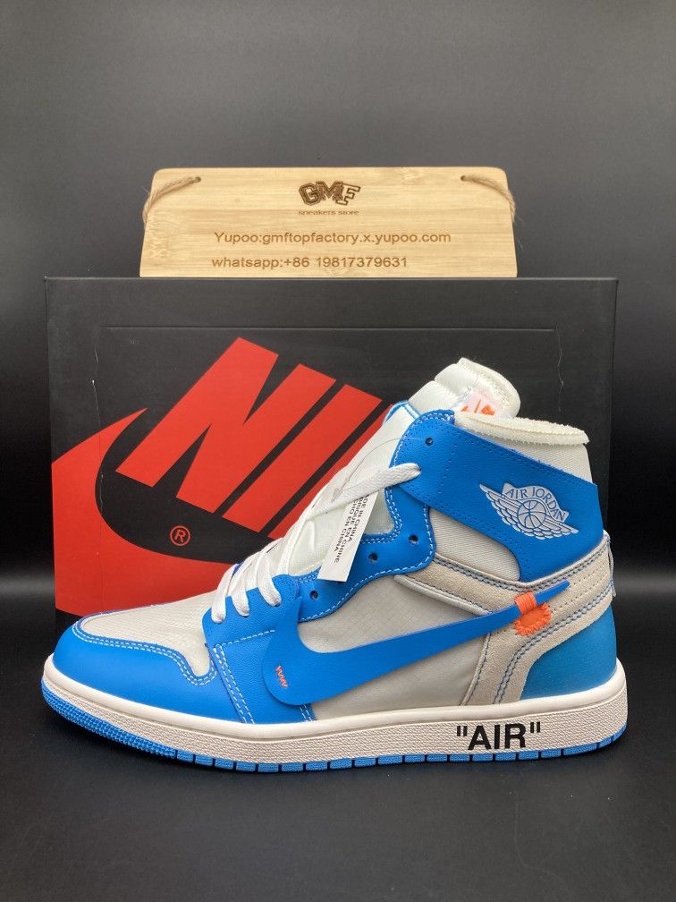 O.FF-WHITE× J.ordan Air Jordan 1 Retro High OG ''UNC''
