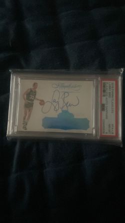 Larry bird on card auto to 10
