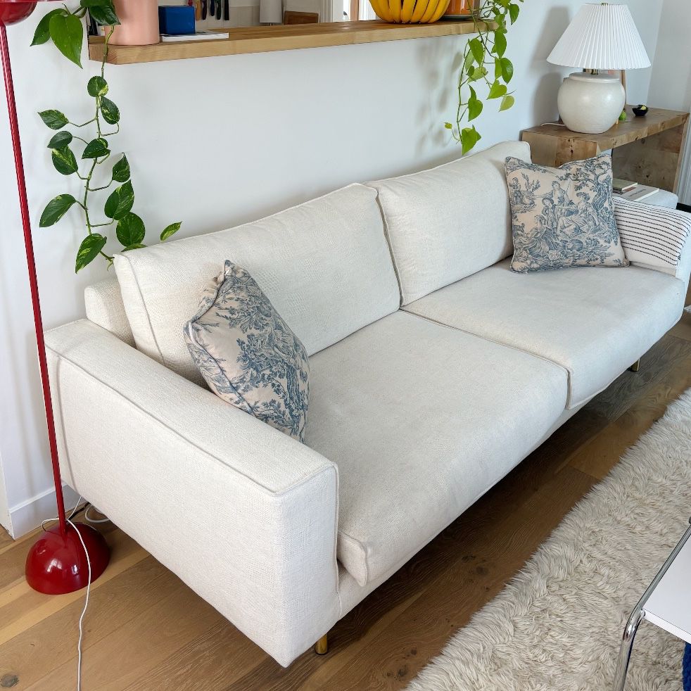 West Elm White couch