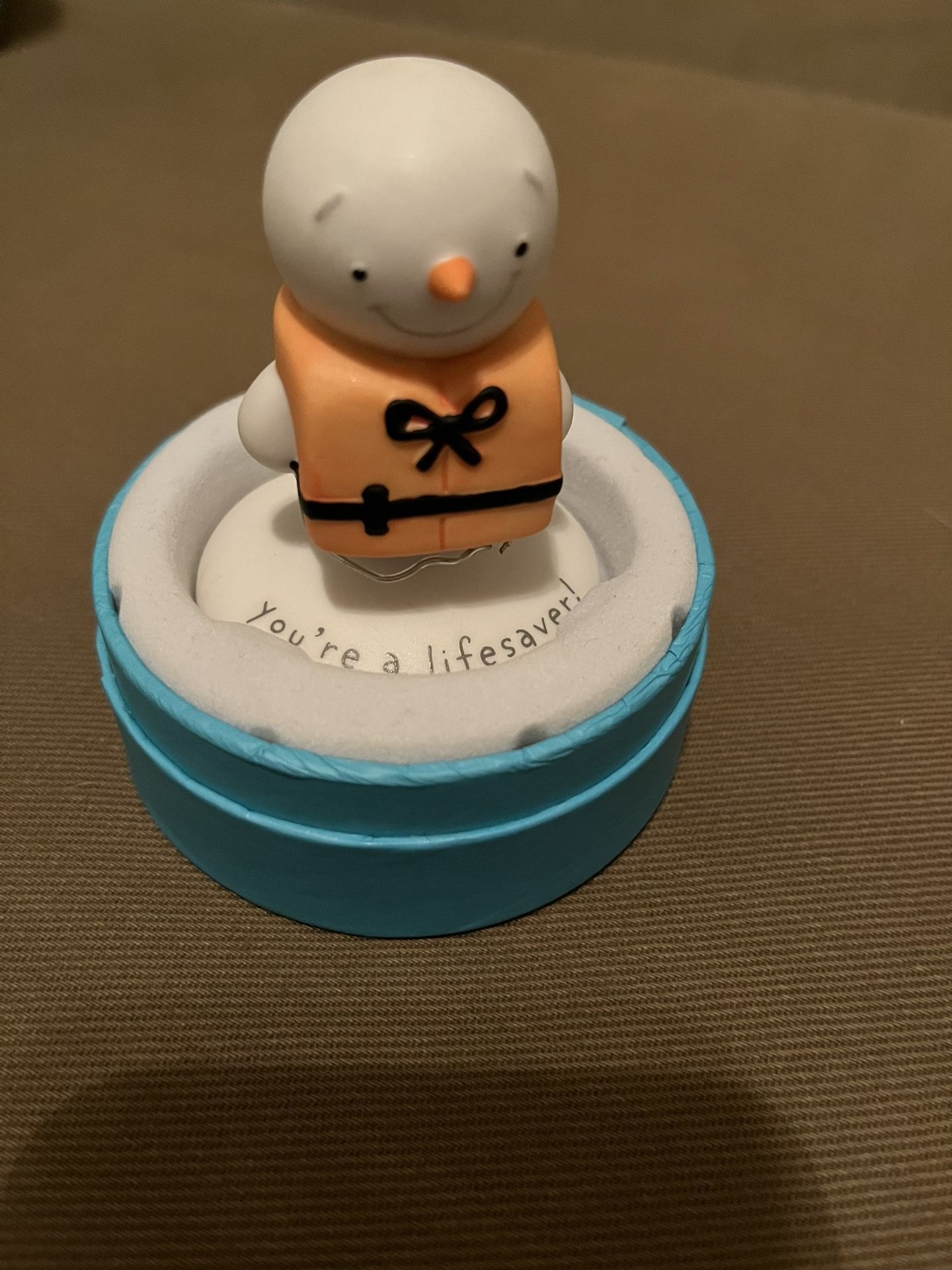 Snowman Figurine From Hallmark