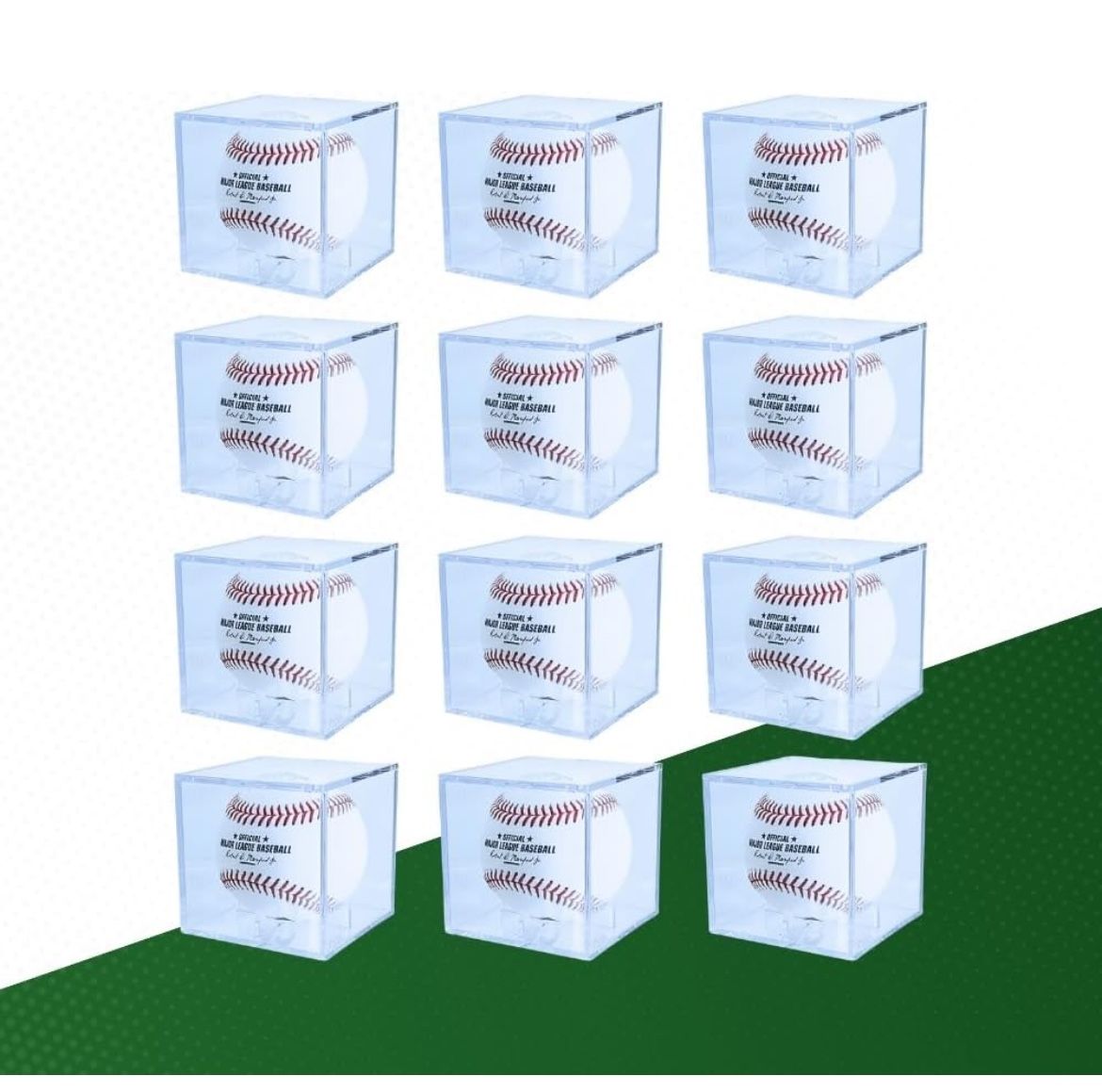 UV Protected Baseball Display Case | Acrylic Baseball Cube Clear ...