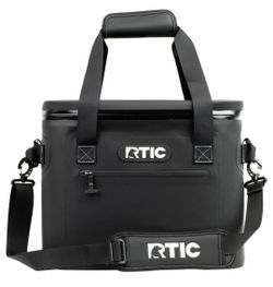 RTIC Ooutoors 30qt Ultra-Tough Soft Sided Cooler -BLACK  :Vinyl Material 30 Can Capacity