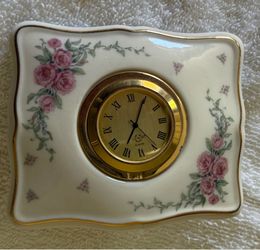 Lennox porcelain desk clock Lennox porcelain desk clock