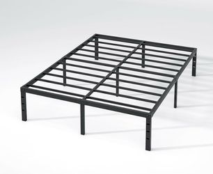 Black Metal Platform Bed Frame