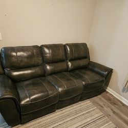 Reclining Leather Couch