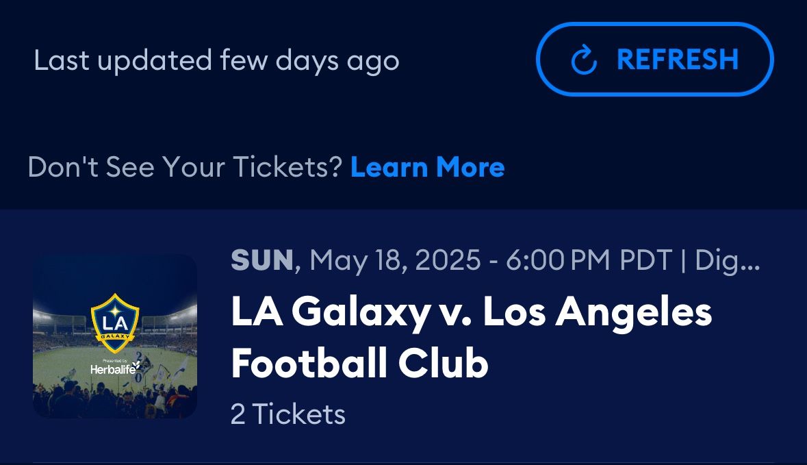 LA Galaxy Vs LA FC
