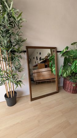 Vintage Wood Mirror
