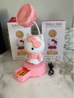 Hello kitty desk fan