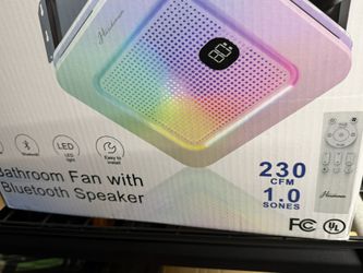 Bathroom Fan With Bluetooth speaker