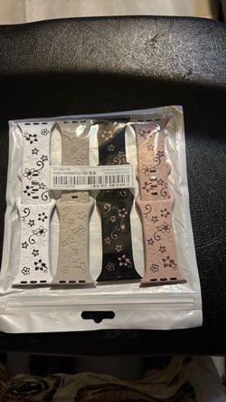 4 Flowered Apple 11 Watch Bands Multiple Colors
