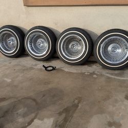 13x7 Spoke Wire Wheels 