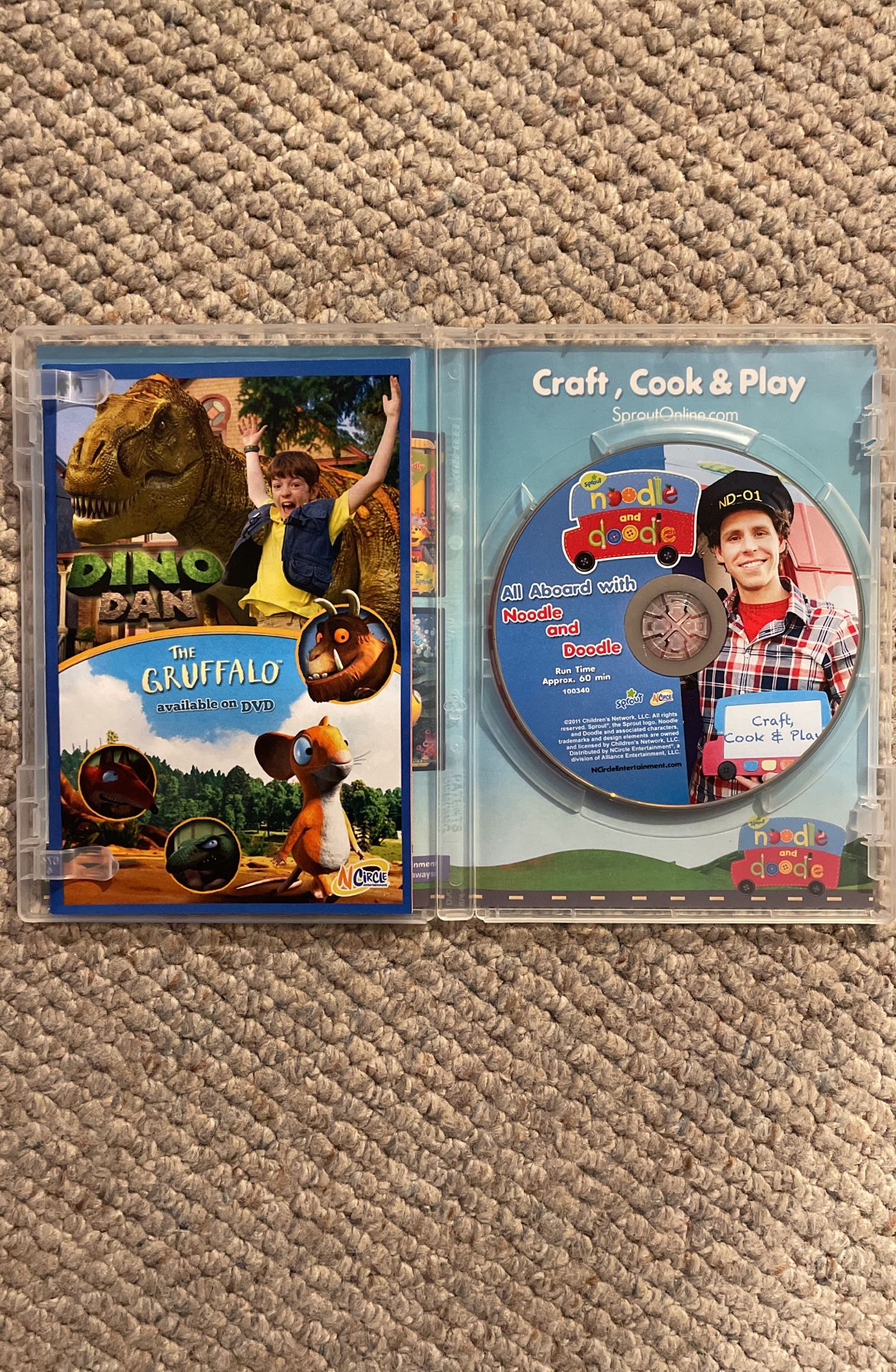 3 PBS Sprout Noodle & Doodle & The Good Night Show DVD’s for Sale in