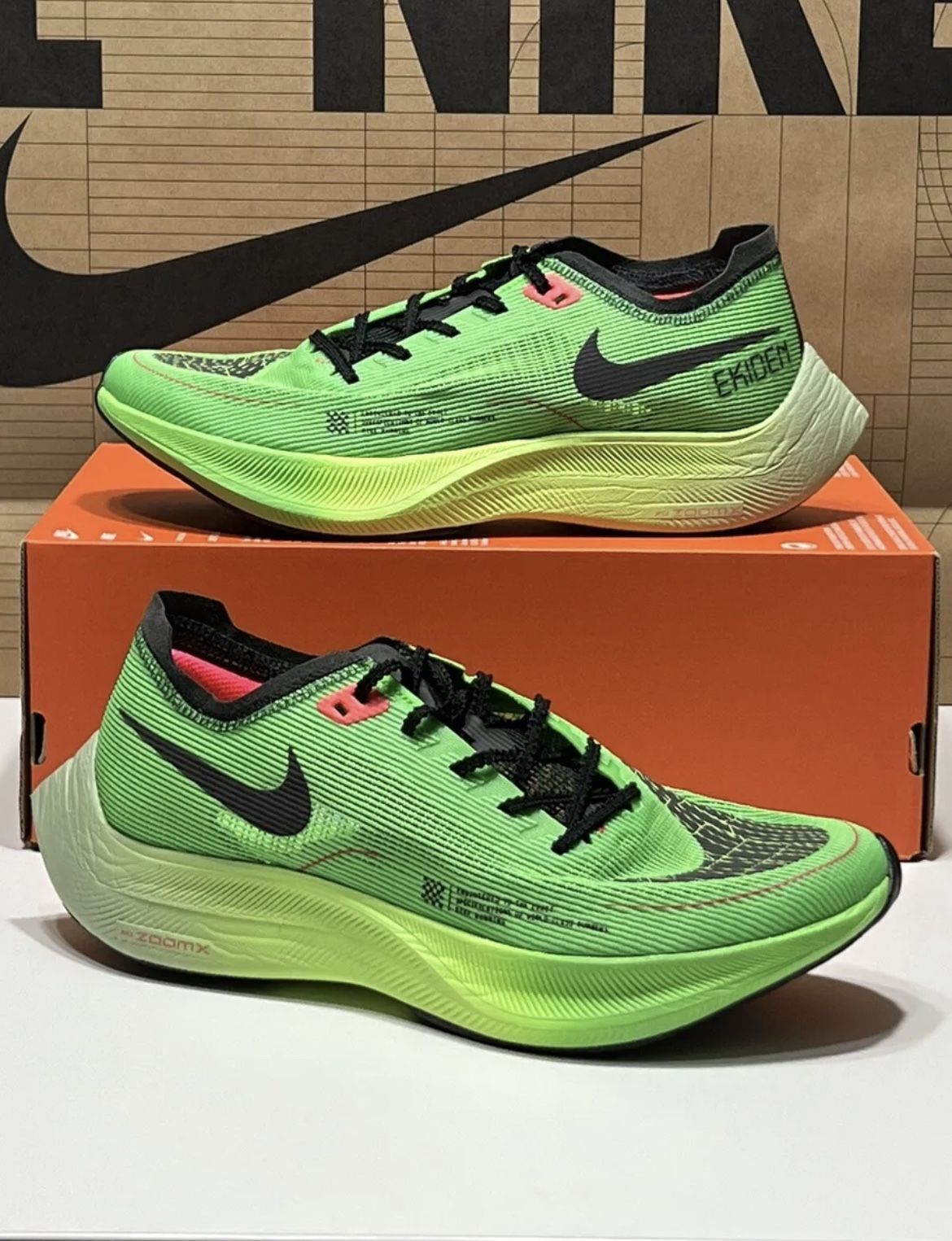 Nike Zoomx Vaporfly Next% 2 “Ekiden Pack” Scream Green DZ4779-304 Men’s Sz 9.5