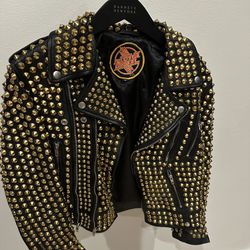 Gold/Black Rock Style Jacket