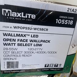 Maxlite Walmax Open Face Wall Pack LED Light