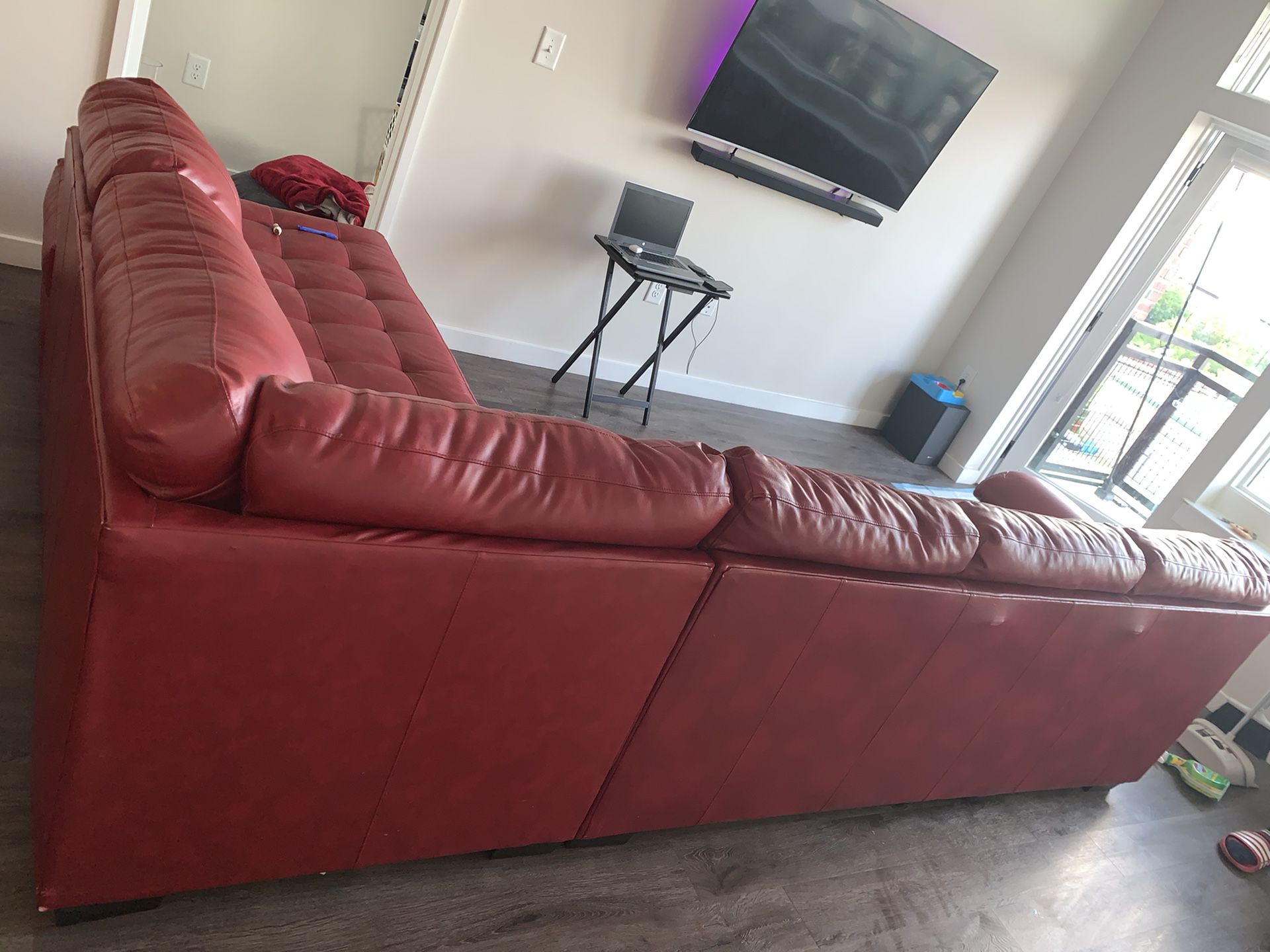 3 Piece Leather Sectional