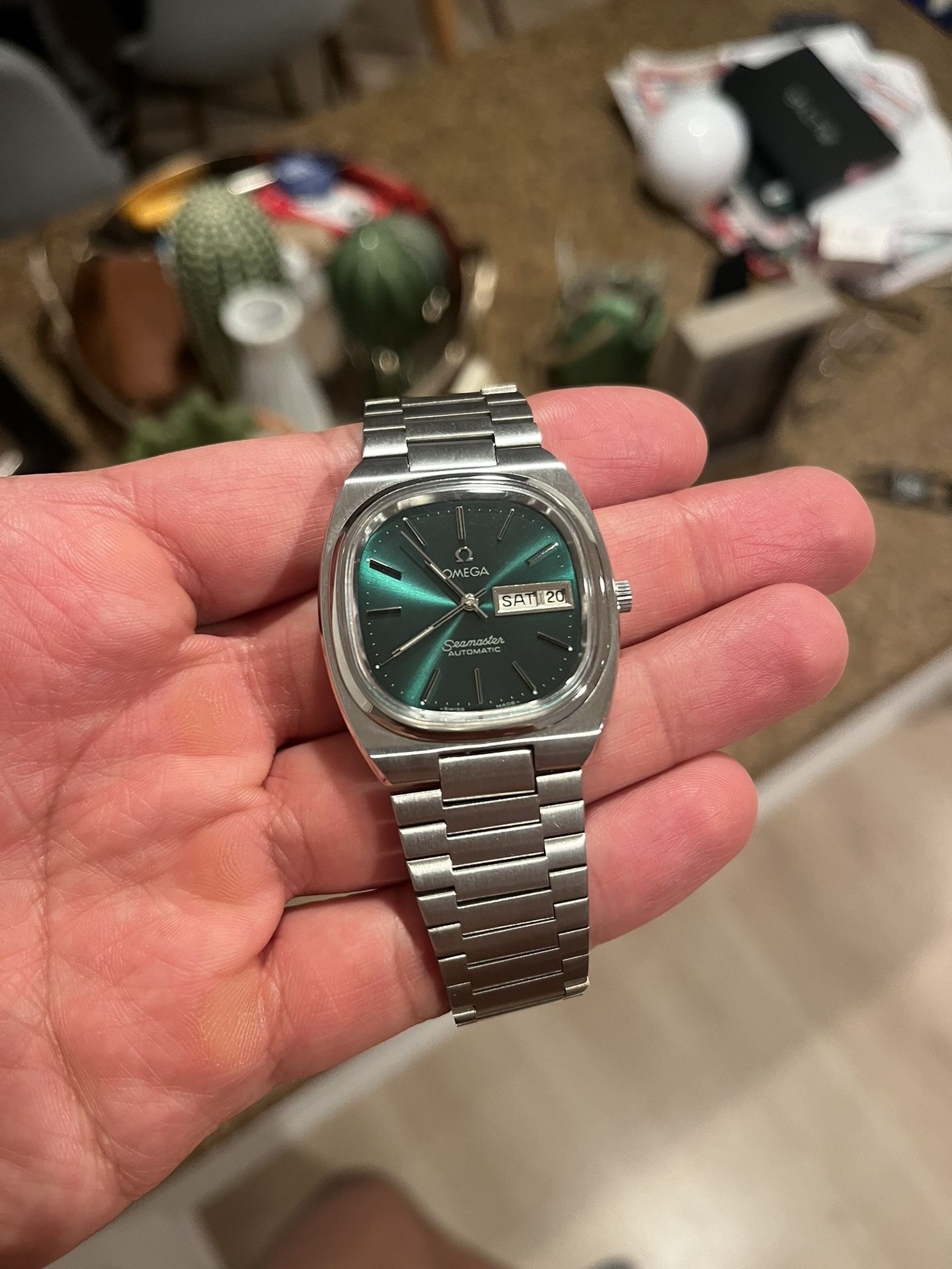 OMEGA Seamaster Call 1022 Day Date Green Dial