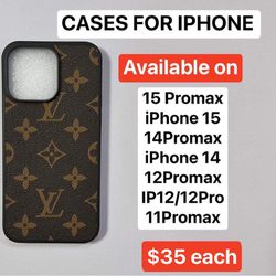 Unisex Leather cases by designer,compatible with iPhone $35 Each