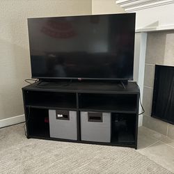 Storage Tv Stand For Tv Up To 43” Black