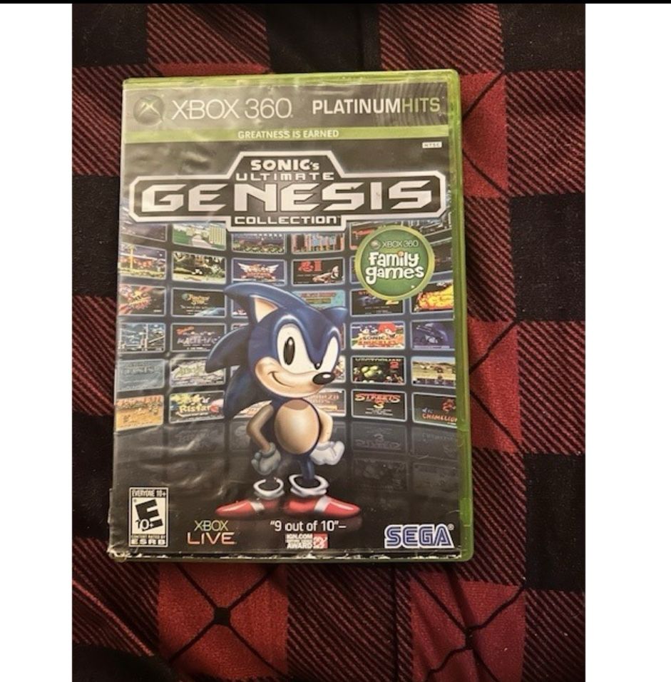 Sonic Genesis Ultimate Collection Platinum Hits Xbox 360